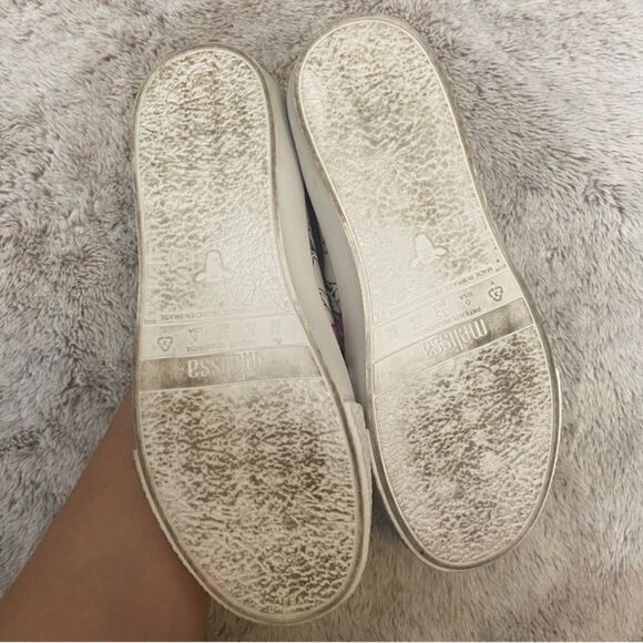 Melissa Ground Slip On Womens Size 6 White Unicorn Low Casual Sneaker Shoes - Picture 8 of 9